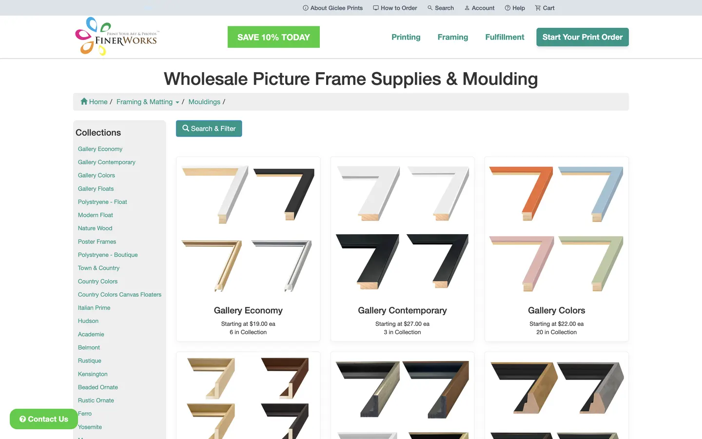 Exemple du catalogue FinerWorks