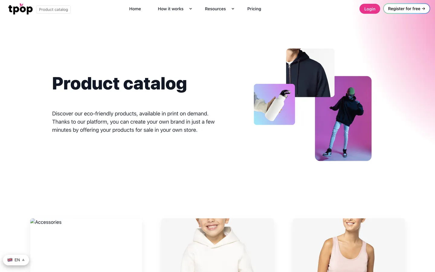 Exemple du catalogue TPOP